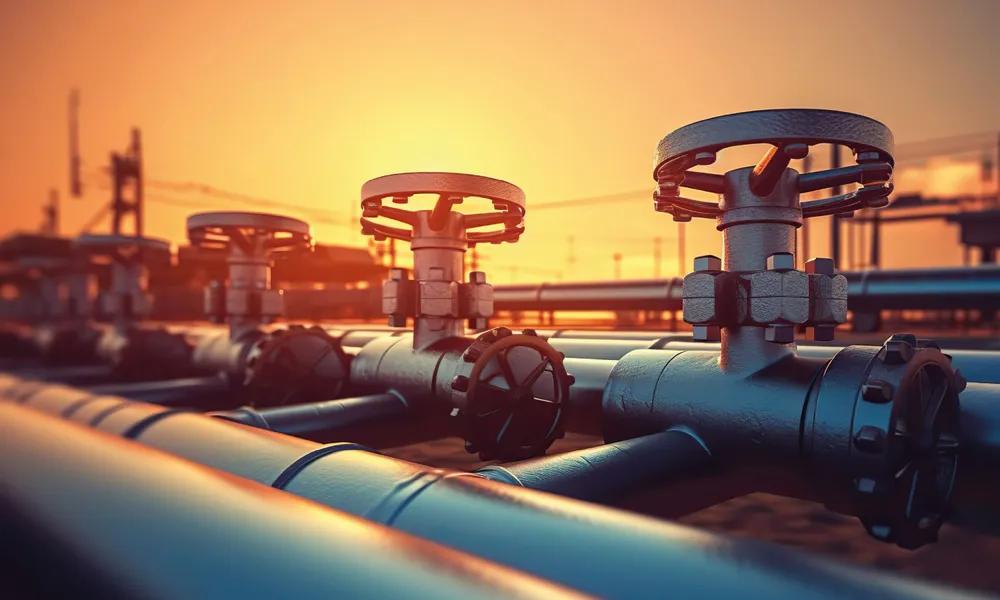 Planta de procesamiento de gas en la producción de gas natural