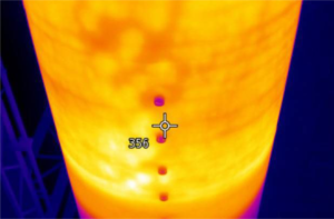 Imagen termográfica horno